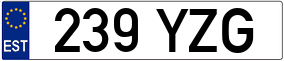 Trailer License Plate
